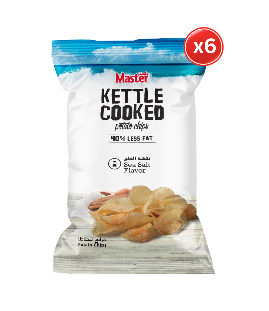 Master Kettle Salt 210g*6 - ماستر كيتل ملح