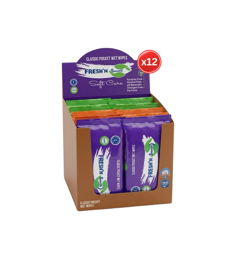 Fresh'N Soft Classic Pocket Wet Wipes 15*12-مناديل مبللة كلاسيكية