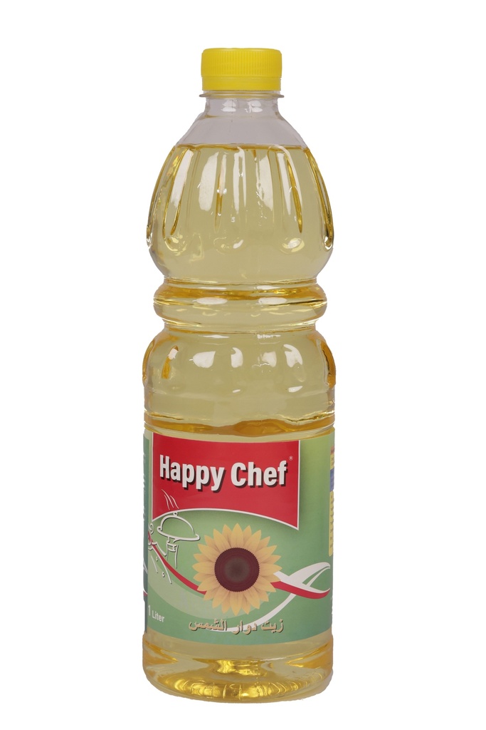 Happy Chef Sunflower Oil 1L  - زيت دوار  الشمس