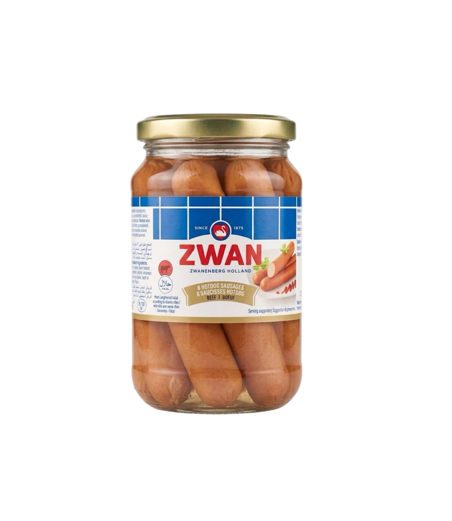 Zwan Beef Hot Dogs Jars 180g - زوان هوت دوغ لحم البقر