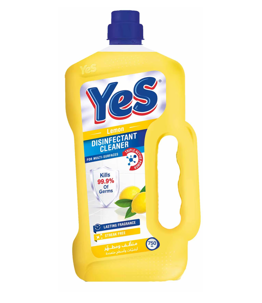 Yes Floor Cleaner lemon 750ml - يس منظف ​​أرضيات برائحة الليمون