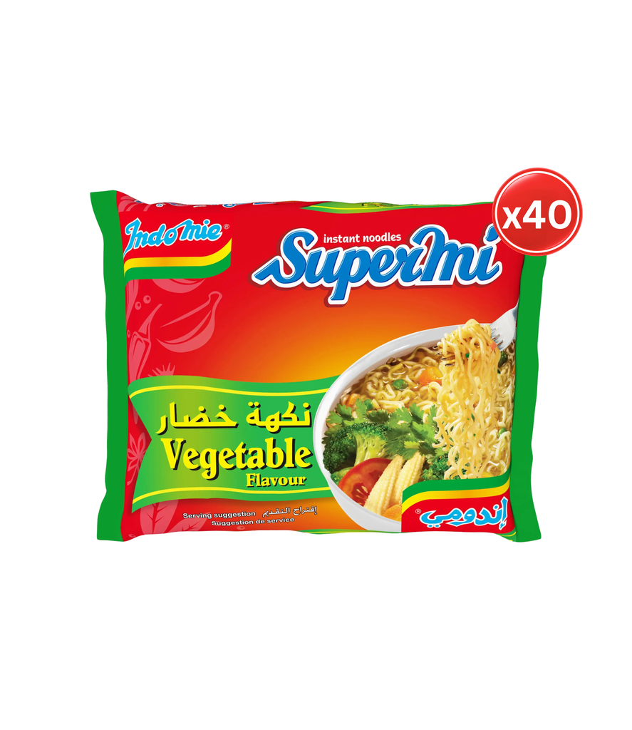 Indomie  Supermi Vegetable 40*70g-إندومي سوبرمي بنكهة الخضار