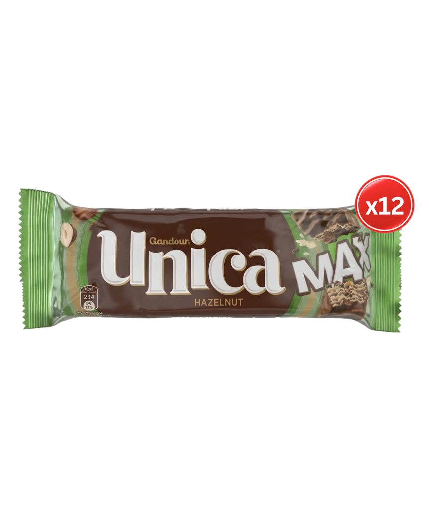 Unica Max Hazelnut 12x45g-اونيكا ماكس بالبندق 