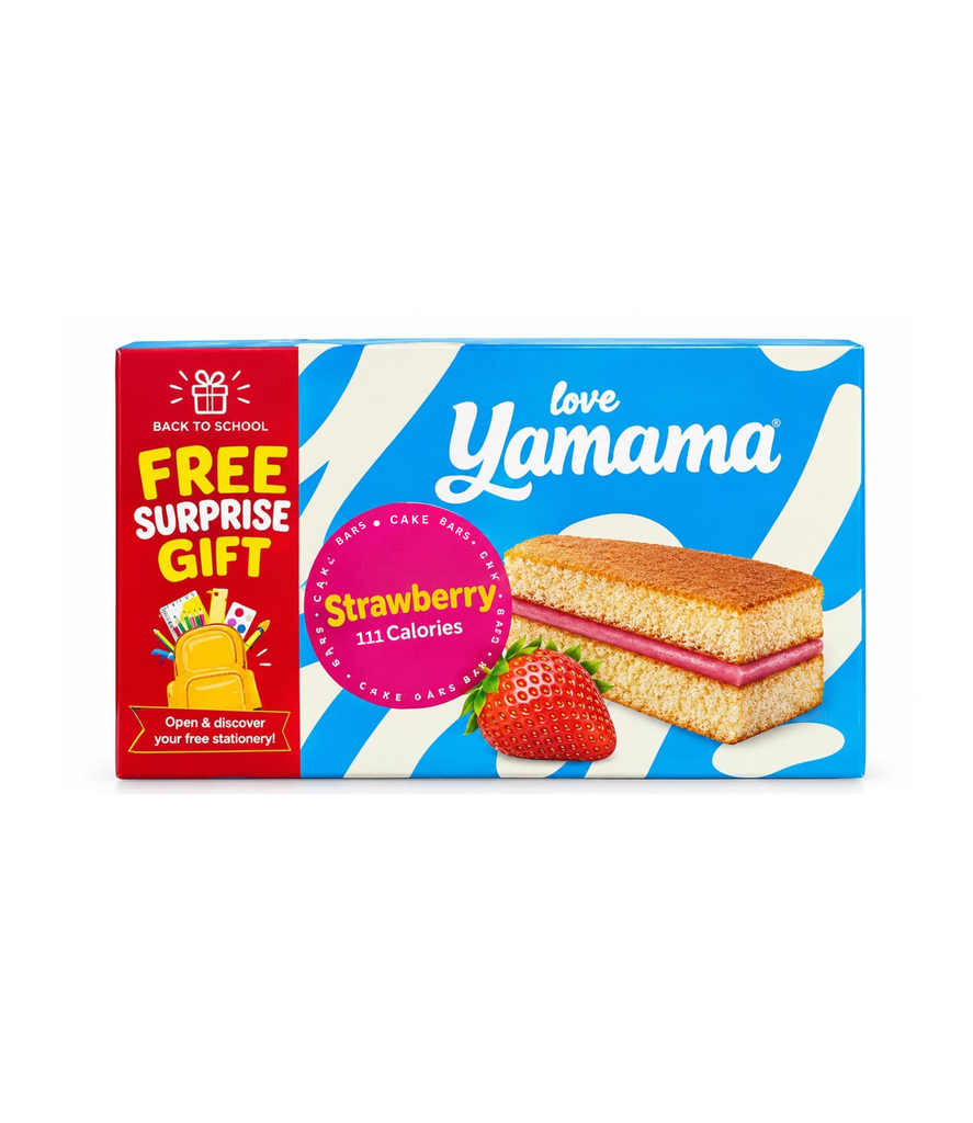 Yamama Cake Strawberry 12x25g-يمامة كيك بالفريز