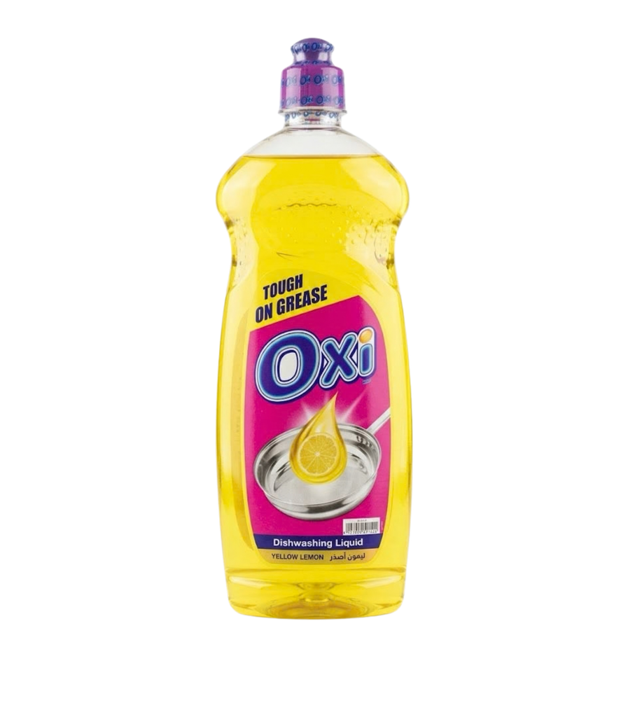 Oxi Dishwashing Liquid Yellow Lemon  600ml - أوكسي  سائل جلي بالليمون الأصفر