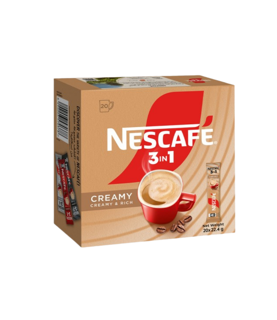 Nescafe 3 in1 Creamy  20x22.4g-نسكافيه 3 في 1 كريمي