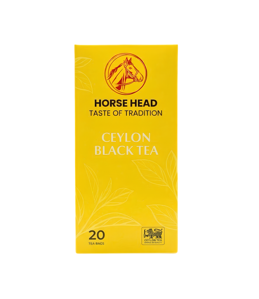 Horse Head  Black Ceylon Tea Bags  20's- رأس الحصان شاي سيلاني