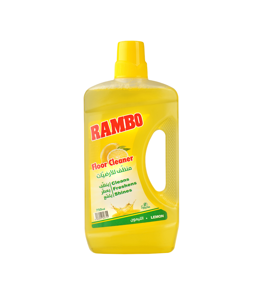 Rambo Floor Cleaner Lemon 750Ml-رامبو منظّف الأرضيات برائحة الليمون