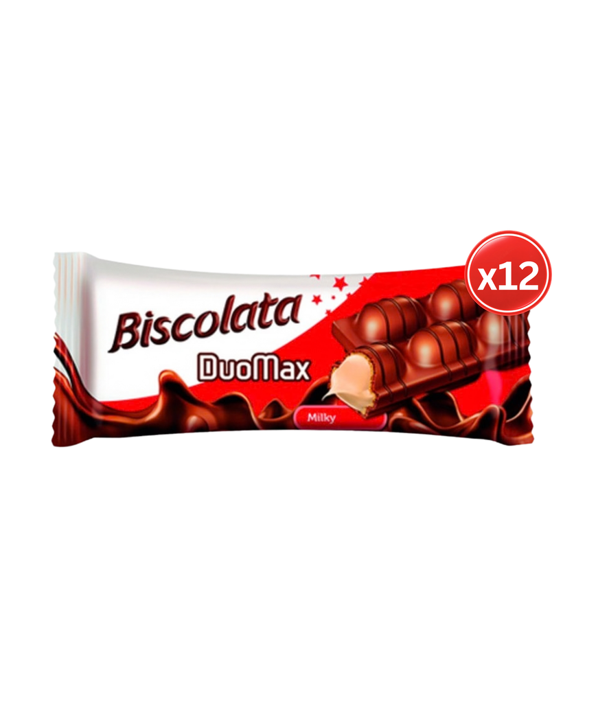 Biscolata Duomax Milky (44gx12) - بيسكولاتا دوماكس بالحليب