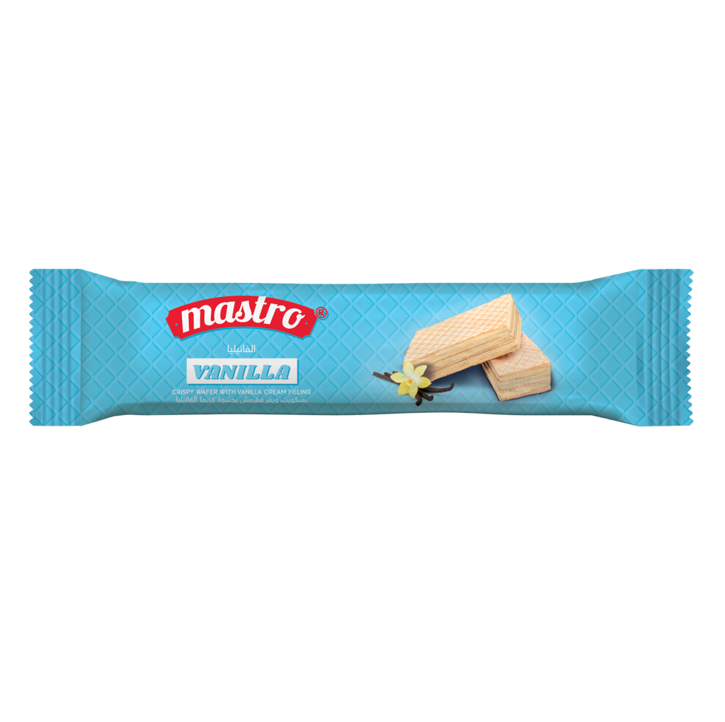 Mastro Plain Wafer Vanilla 14*24g -بسكويت ويفر  بالفانيليا  