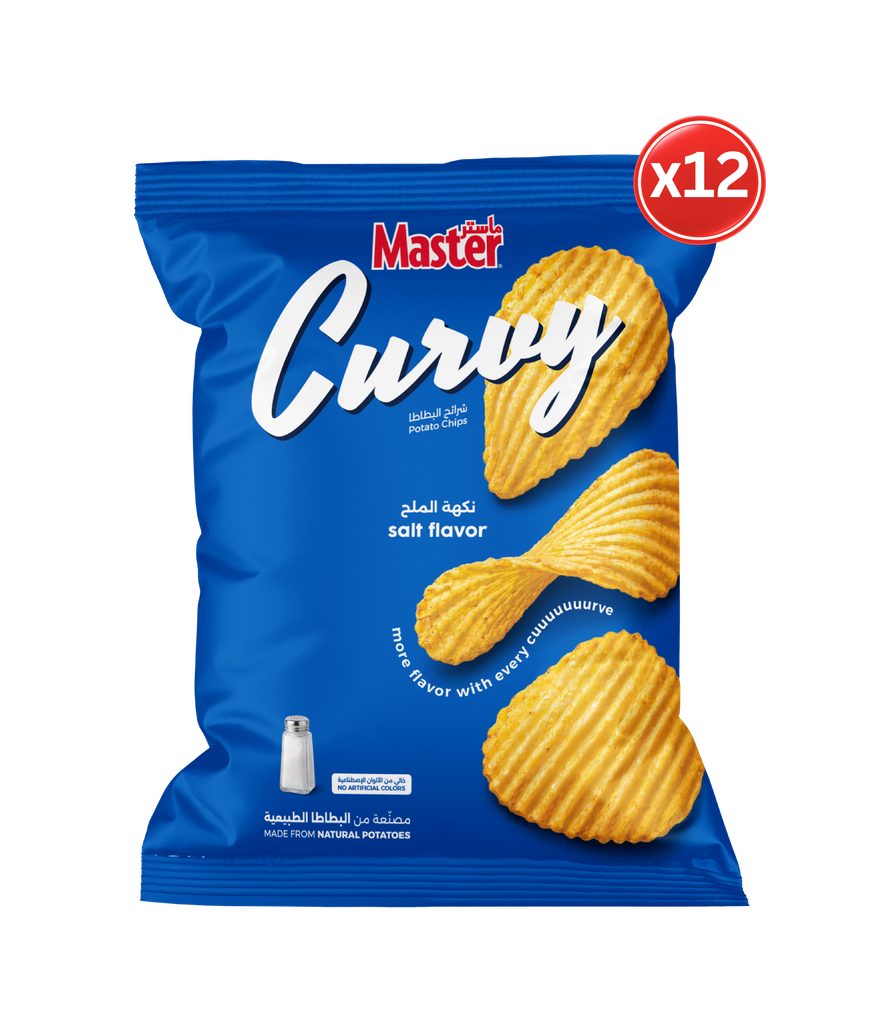 Master Curvy Salt 70g*12 - ماستر كيرفي ملح