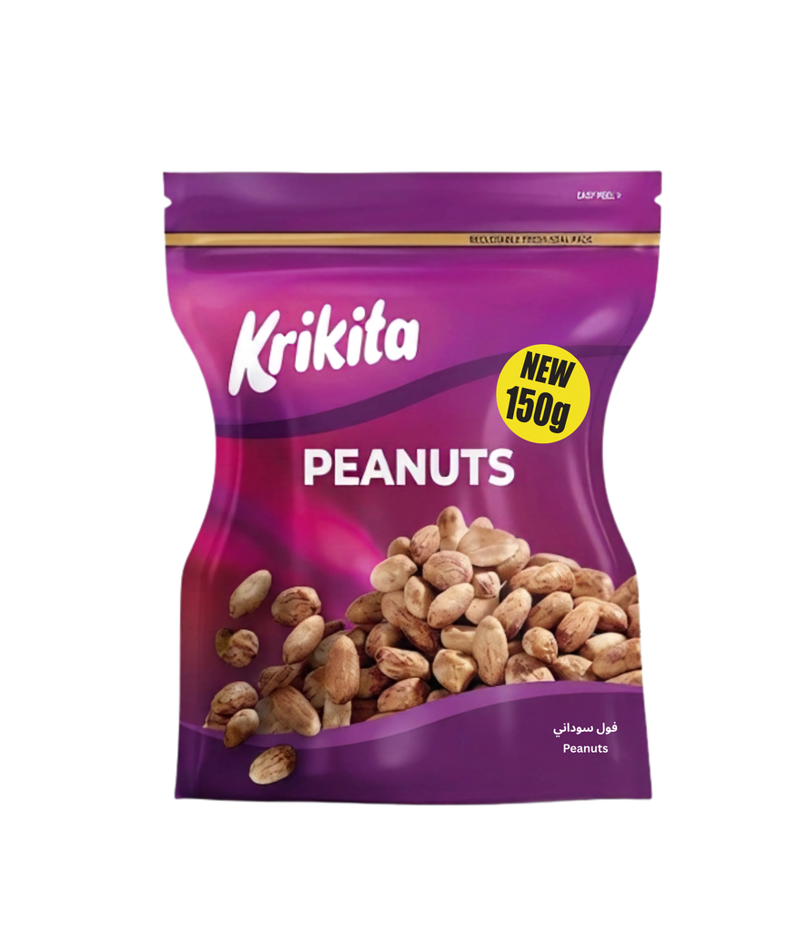 Krikita Peanut  Roasted Unsalted 150g - كريكيتا فول سوداني  محمص غير مملح