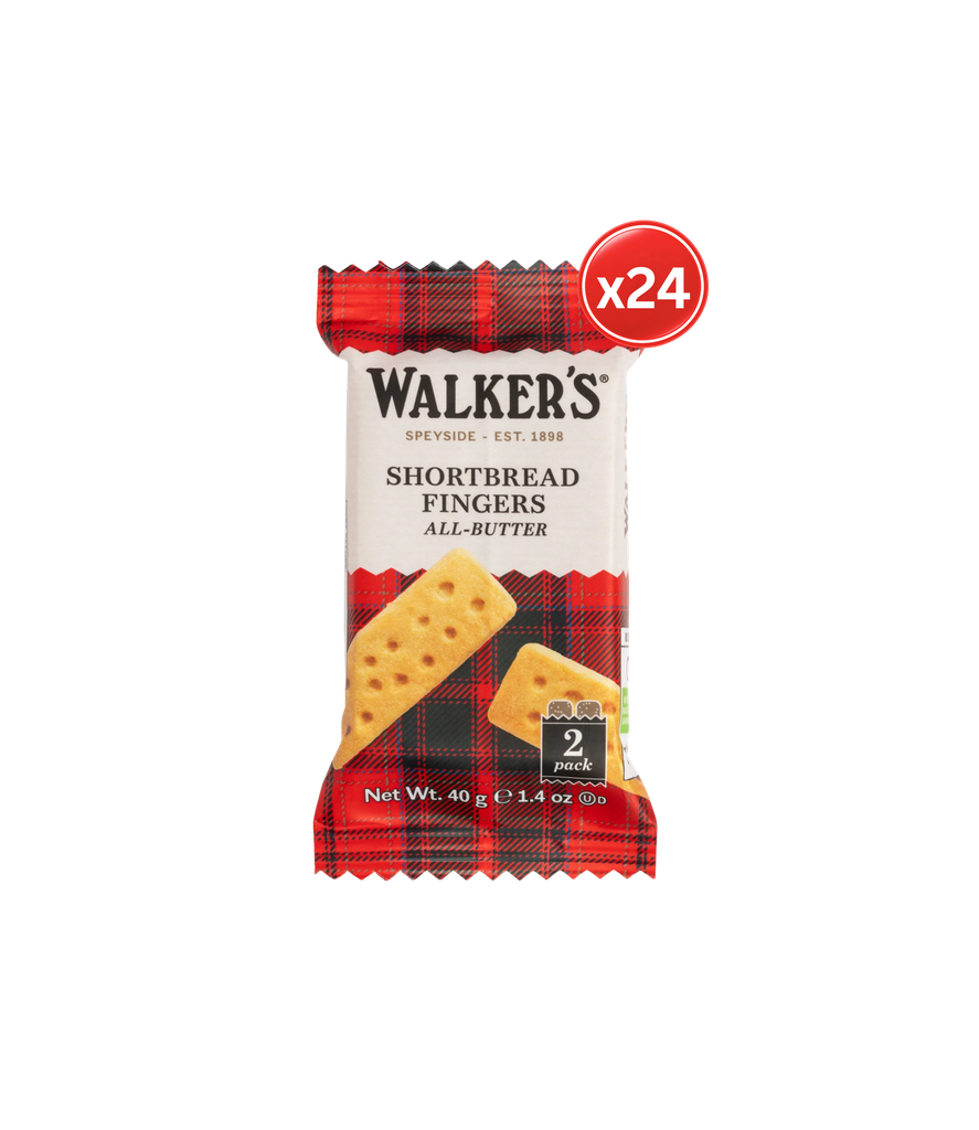 WALKER - Shortbread Fingers 24*40g -وكر  أصابع بسكويت الزبد