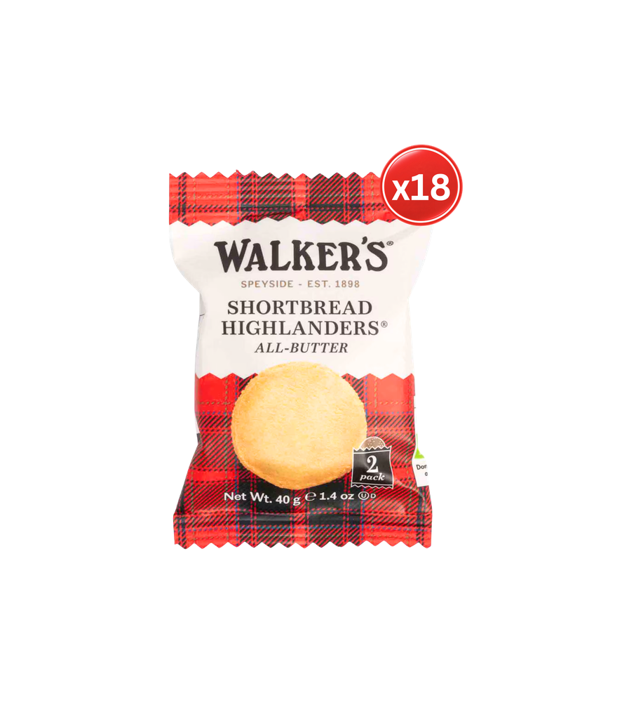 WALKER - Shortbread Highlanders 18*40g - وكر –  شورتبريد هايلاندرز                 
