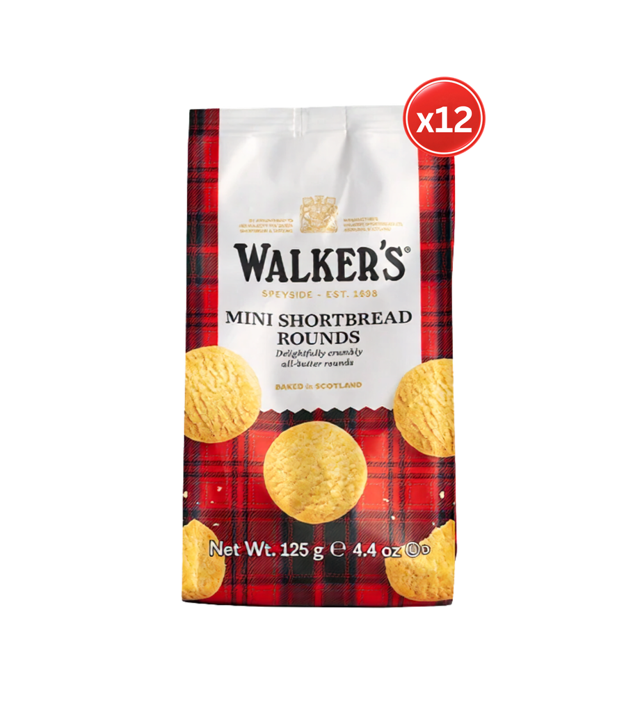 WALKER - Shortbread Rounds MINI BAG 12*125g-وكر  بسكويت شورتبريد دائري