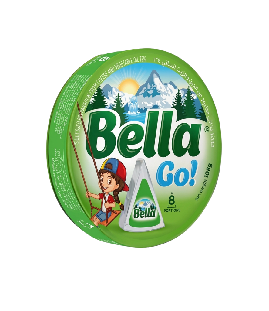 Bella Go Cheese  Triangles 108g -  جبنة قابلة للدهن – مثلثات