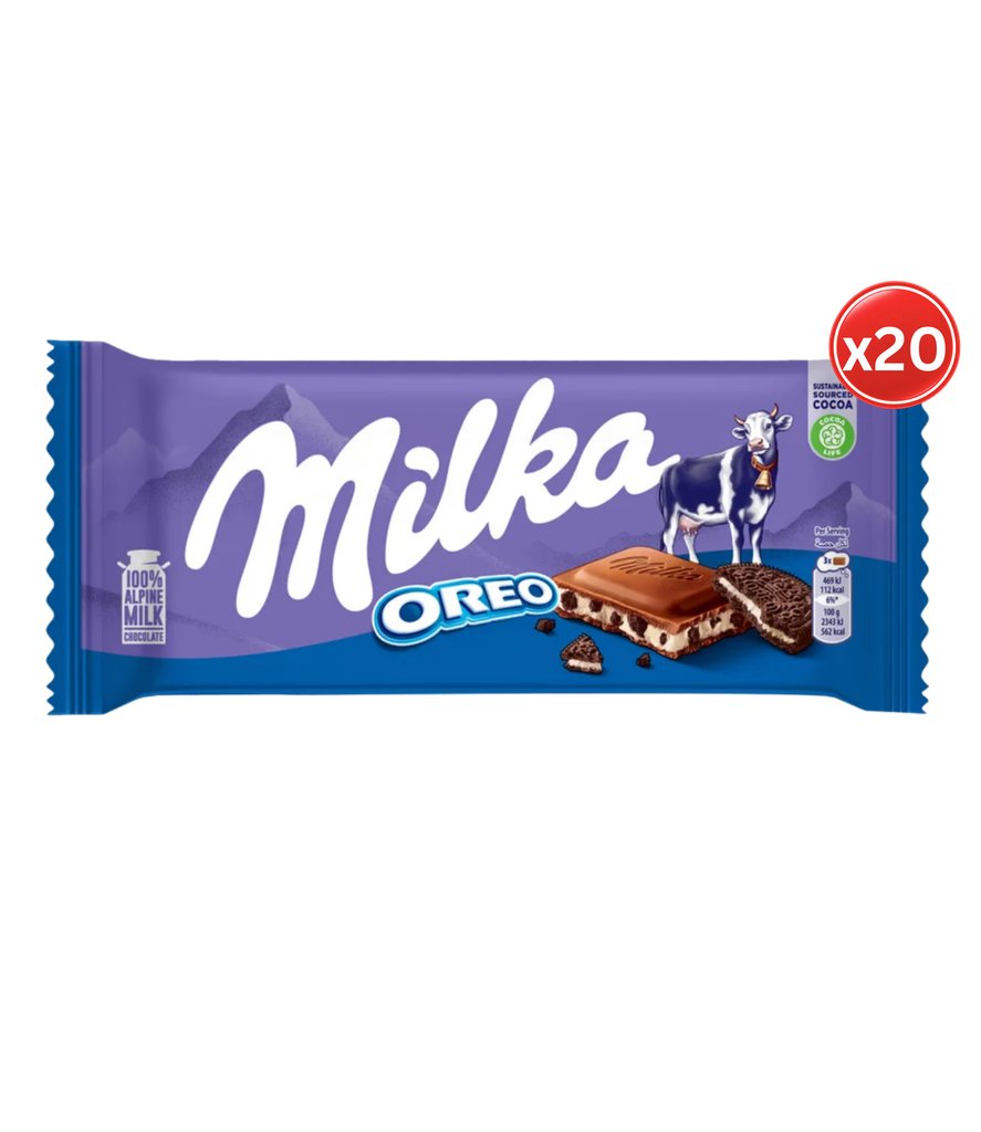 Milka - Chocolate Bar Oreo 20*90g - شوكولاتة ميلكا بالأوريو