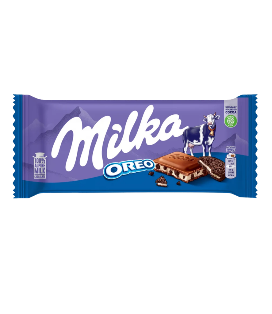 Milka - Chocolate Bar Oreo 90g - شوكولاتة ميلكا بالأوريو