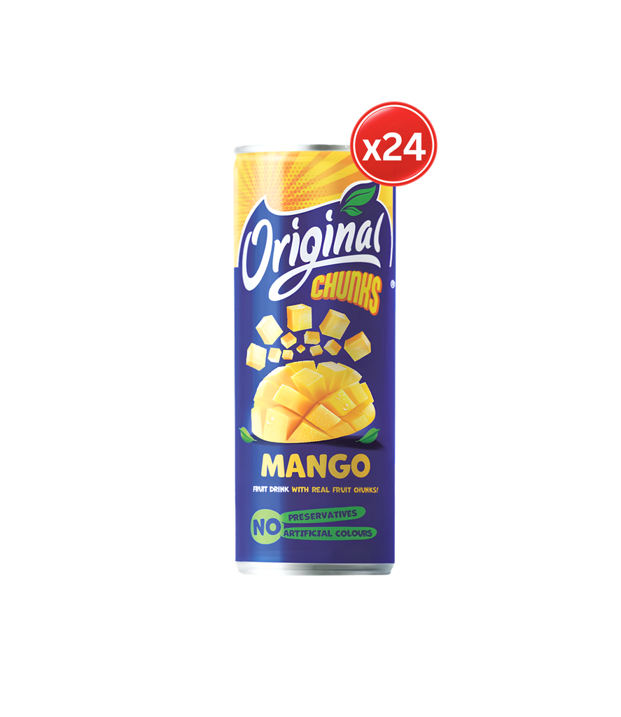 Original - Chunks Mango 24*240ml -عصير اوريجنال مانغو+ حبيبات
