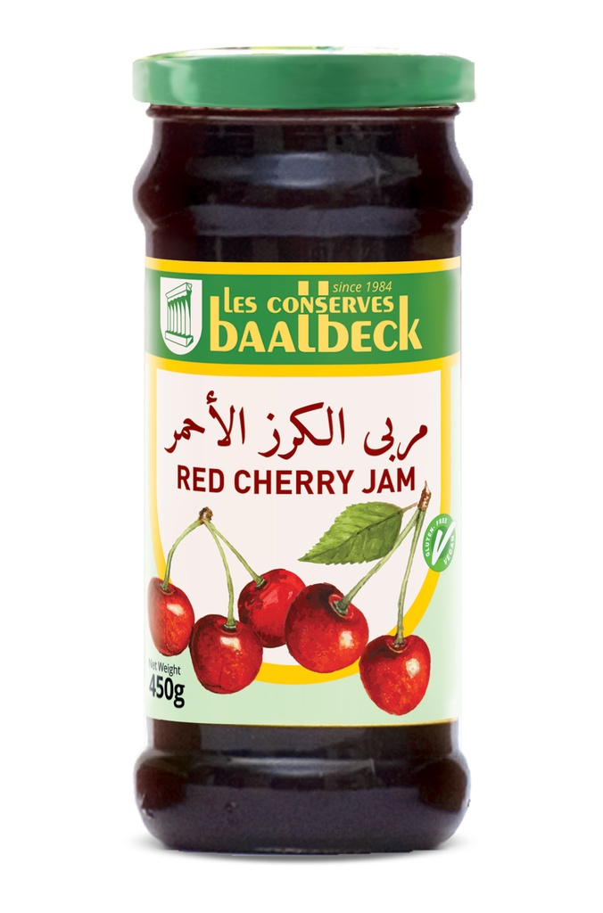Red Cherry Jam 450g - Baalback-مربى الكرز الأحمر 
