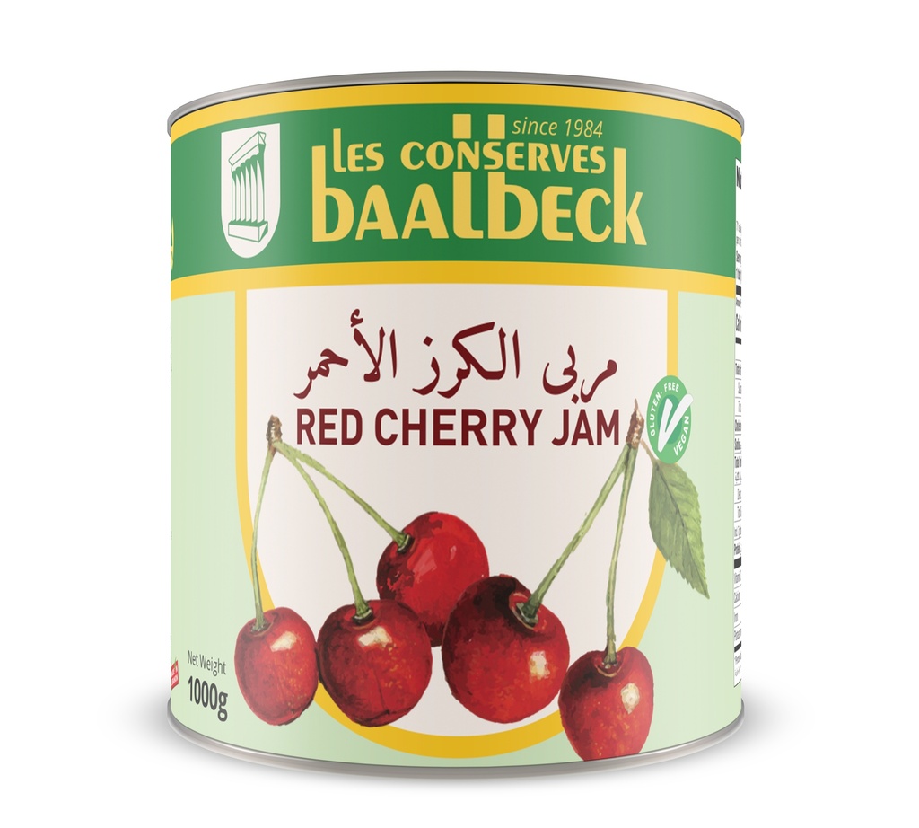 RED CHERRY JAM 1KG - Baalback-مربى الكرز الأحمر 