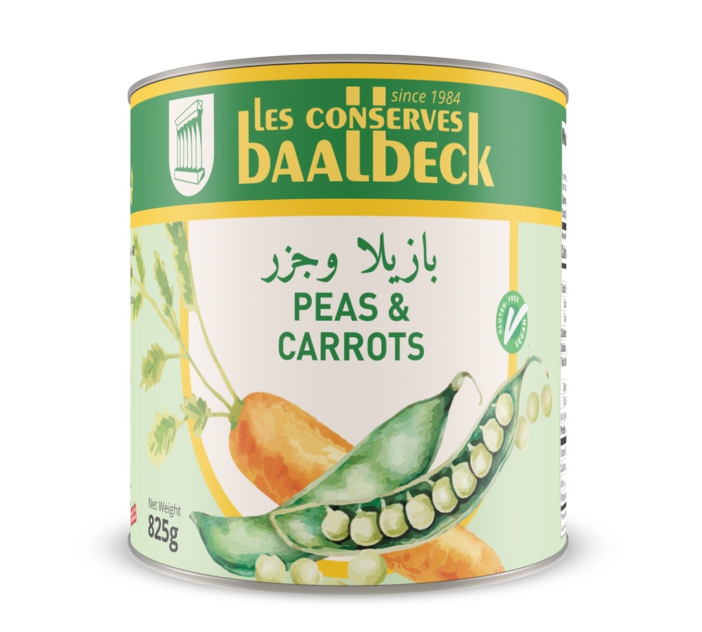 Baalback Peas & Carrots 825g - بازيلا وجزر 