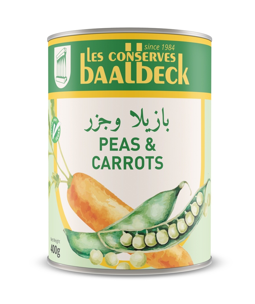 Baalback Peas & Carrots 400g - بازيلا وجزر  