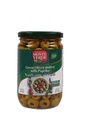 Green Olives - Stuffed Paprika 600g monte verde زيتون - محشي بالفلفل الحلو - Jar