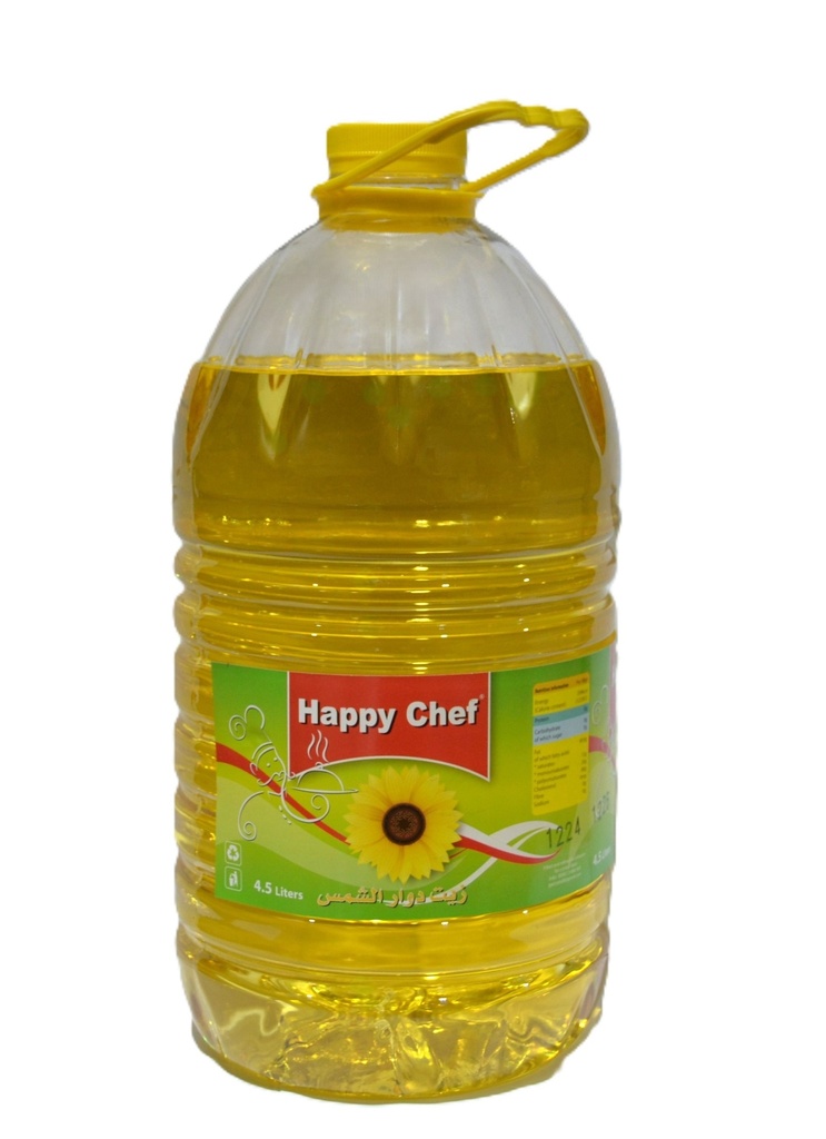 Happy Chef SUNFLOWER OIL  - 4.5L -زيت دوار الشمس