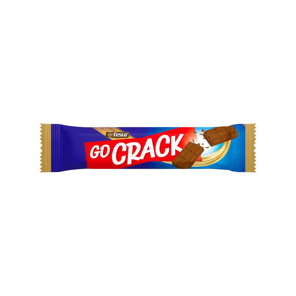 Go crack white  chocolate filled with  rice 40g -شوكولاتة
