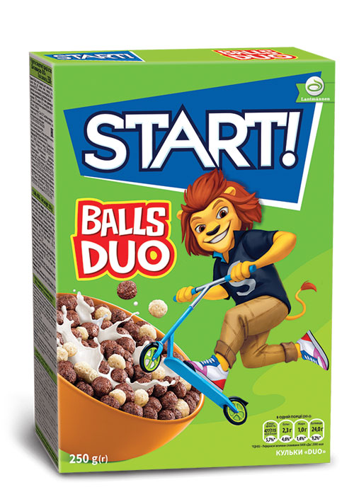 Start Balls DUO 250g -شوكولا وحليب حبوب ديو