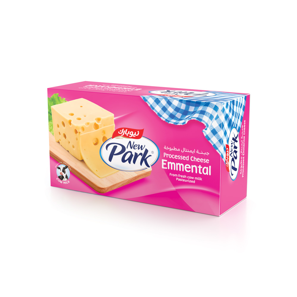 New Park cheese Emmental block 300g -جبنة إيمنتال مطبوخة