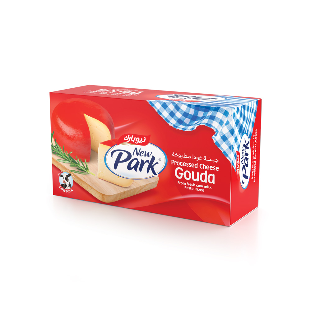 New Park cheese gouda block 300g    جبنة غودا مطبوخة 
