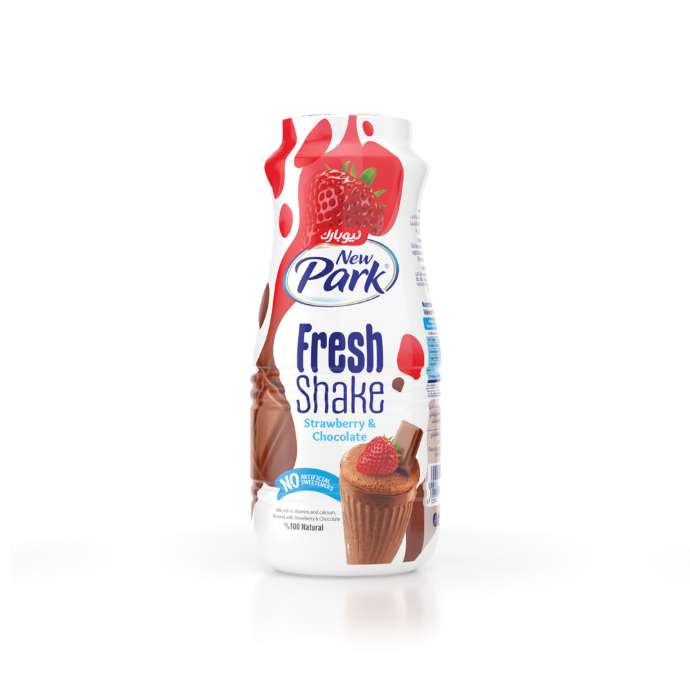 New Park Choco strawberry fresh shake 170ml-حليب بالشوكولا والفريز 