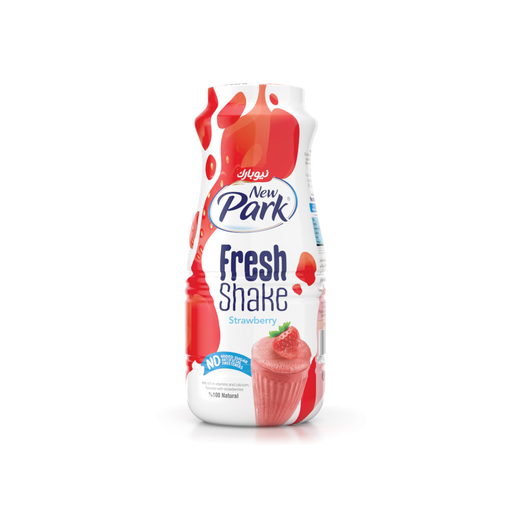 New Park strawberry fresh shake 170ml-شيك فراولة طازج
