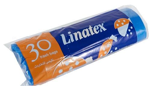 Linatex Trash Bags Large 30 Bags - أكياس للنفايات كبير 
