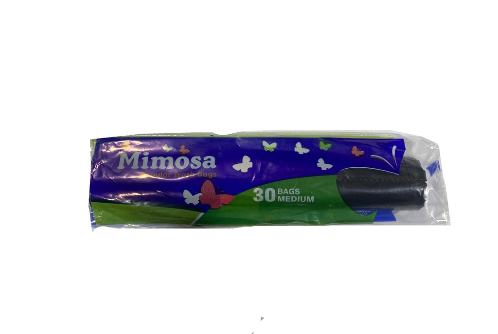 Mimosa Medium Trash Bags 30 Bags - أكياس للنفايات بلا ربطة وسط