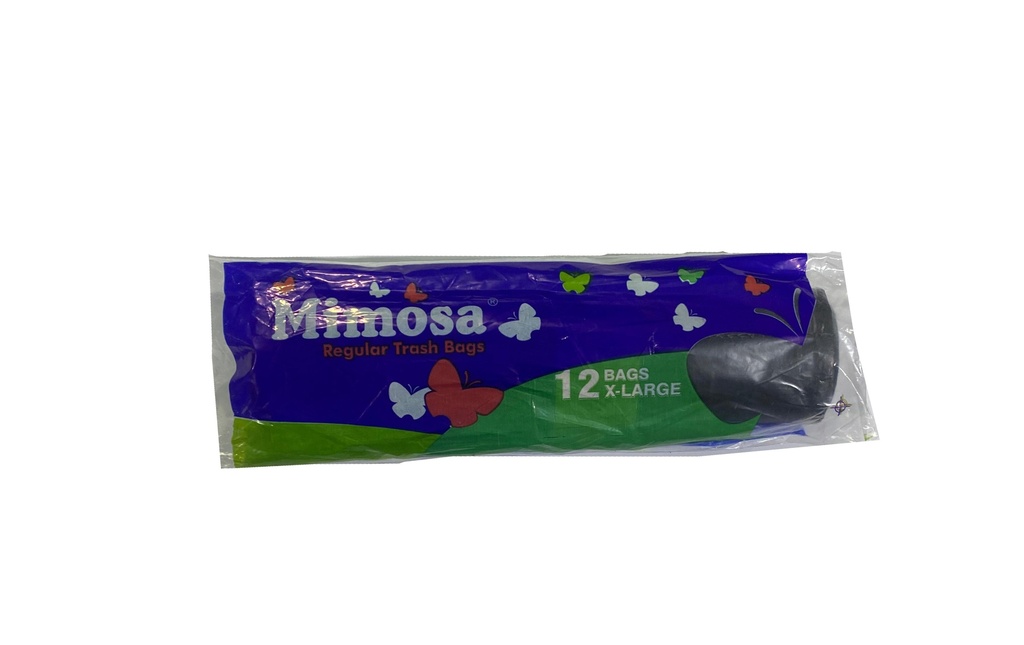 Mimosa  trash bags xl 1*12 bags أكياس للنفايات بلا ربطة كبير جداً 