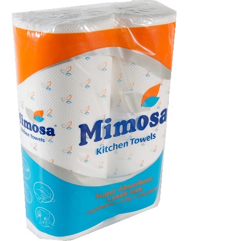 Mimosa large kitchen towels 2 rolls مناشف كبير 