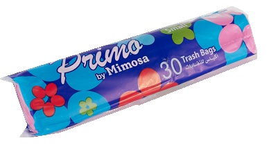 Primo trash bags small pink 1*30 bags أكياس للنفايات صغير زهر