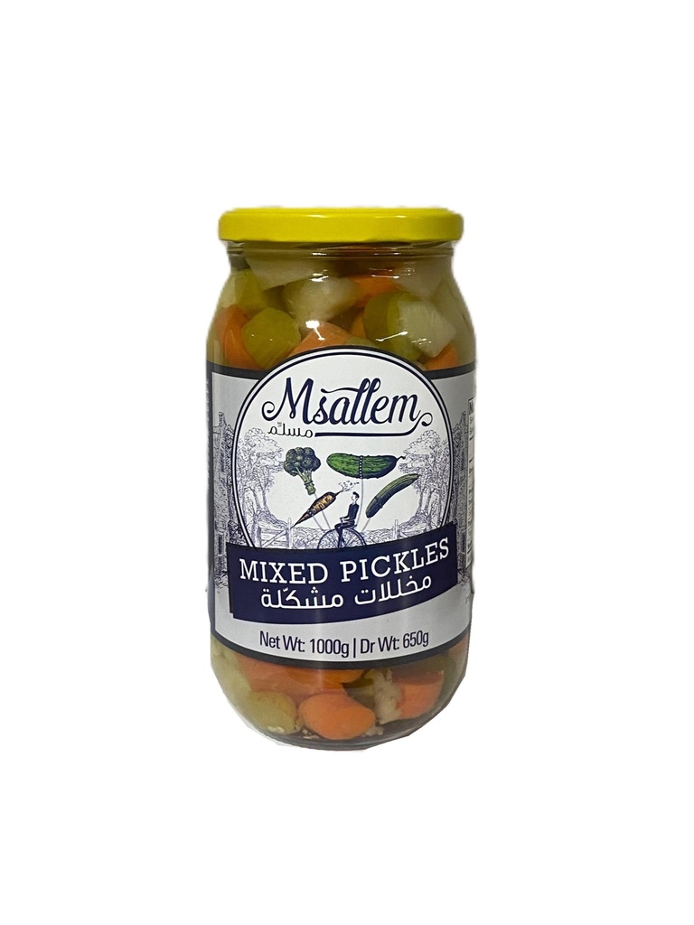 Mixed Pickles Jar 1000g - Msallem مخلل مشكل