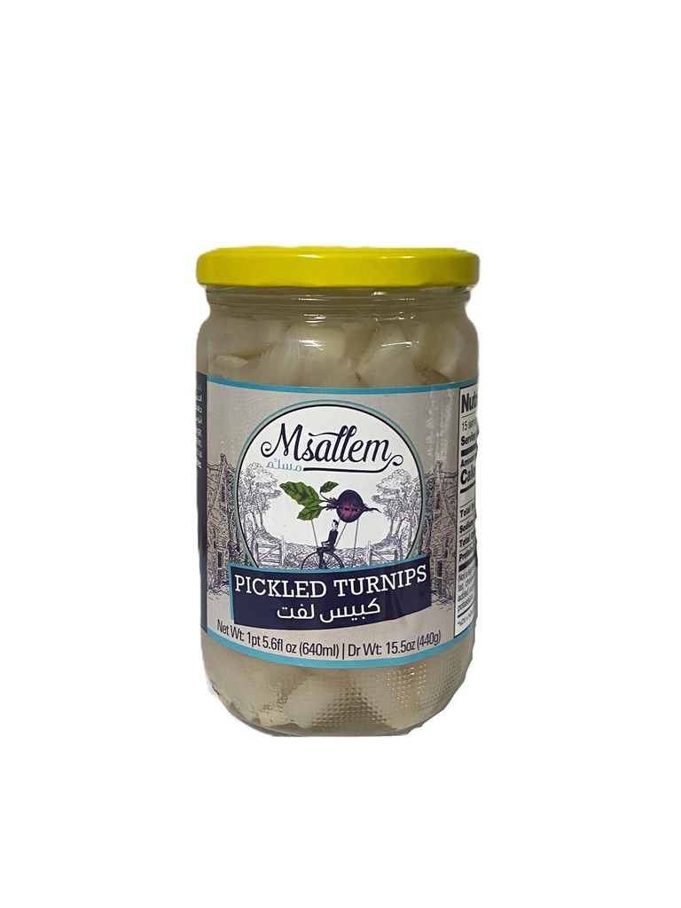 Msallem Turnip Pickles Jar 640g - مخلل لفت 