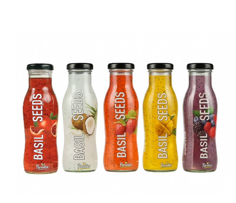 Paradice Basil Seeds MIX 250ml -  عصير الريحان 