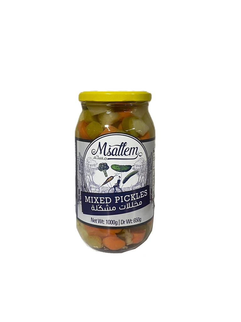 Mixed Pickles Jar 1000g - Msallem مخلل مشكل