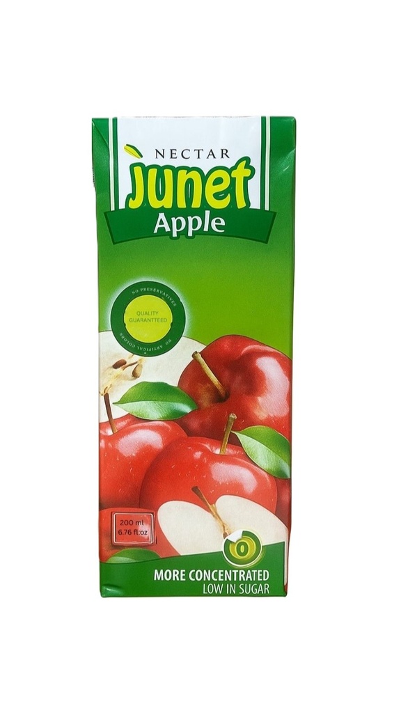Carton Junet 200ml Apple /   كرتون جونيت تفاح 