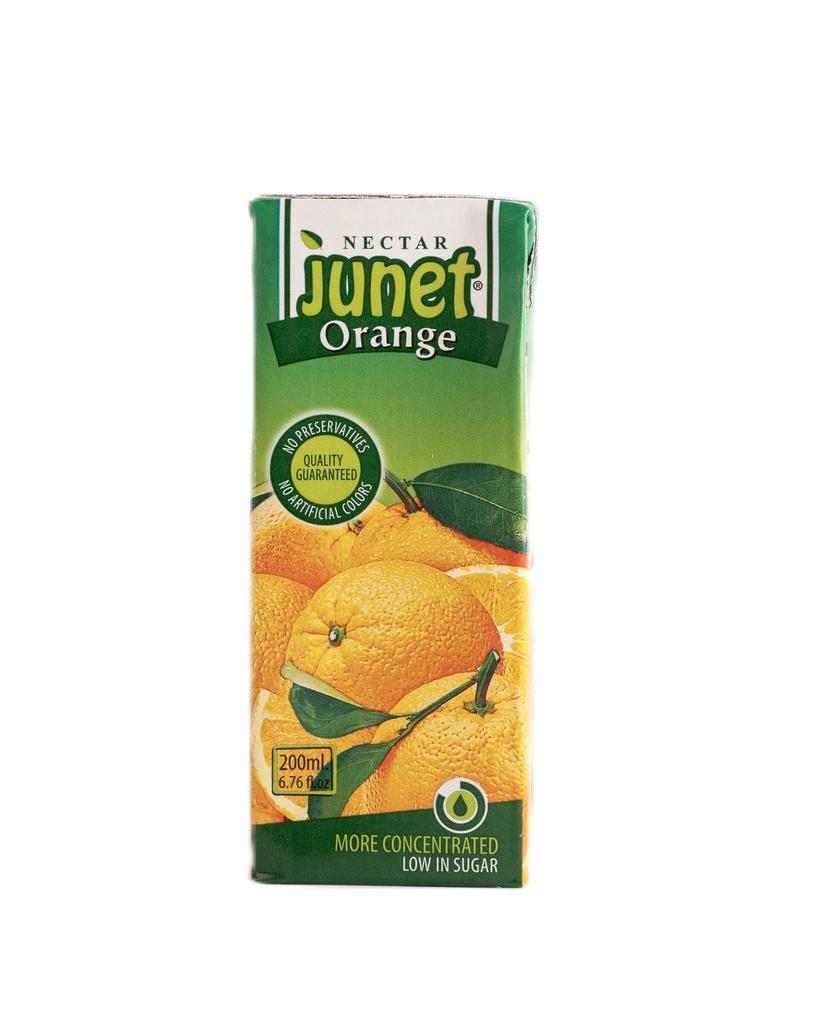 Carton Junet 200ml Orange - كرتون جونيت ليمون 