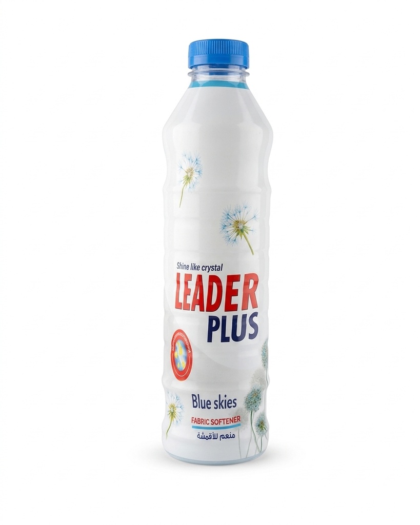 Leader Plus Fabric Softener Blue Skies 1L -  منعم الأقمشة ليدر بلاس برائحة بلو سكايز