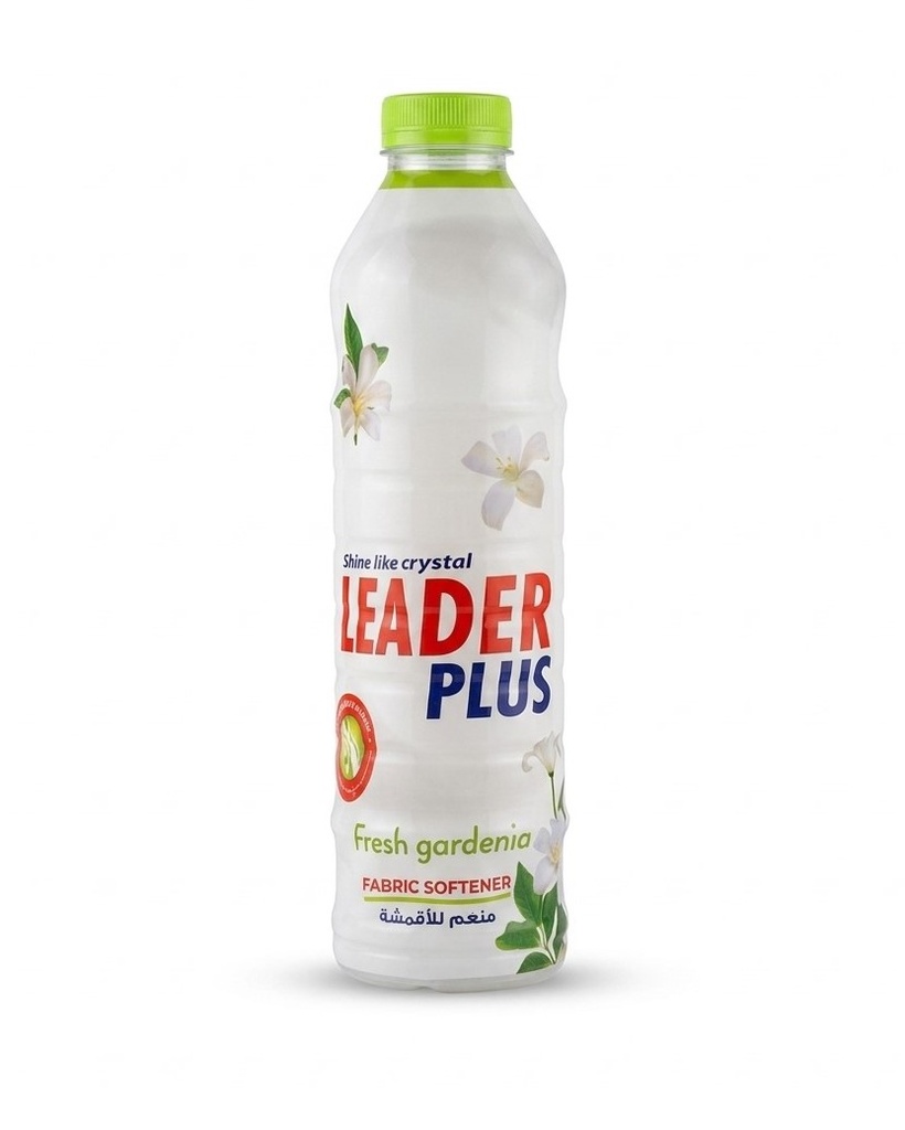 Leader Plus Fabric Softener Gardenia 1L - منعم الأقمشة ليدر بلاس برائحة الغاردينيا