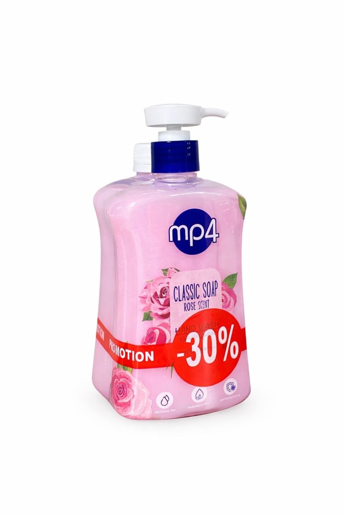 MP4 Hand Wash Rose Scent 2*500ml - غسول يدين برائحة الورد