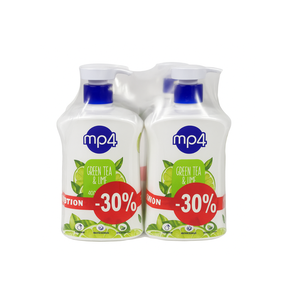 MP4 Hand Wash Green Tea 500 ML - غسول يدين برائحة الشاي الأخضر